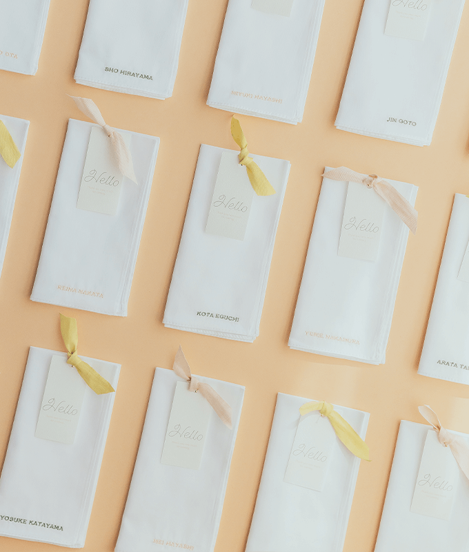 結婚式の席札としての利用